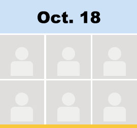 oct 18 calendar to click