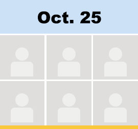 oct 25 calendar to click